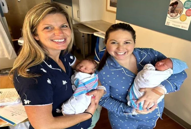 Sisters on Same Street, Same Day Sons Born at Wynnewood